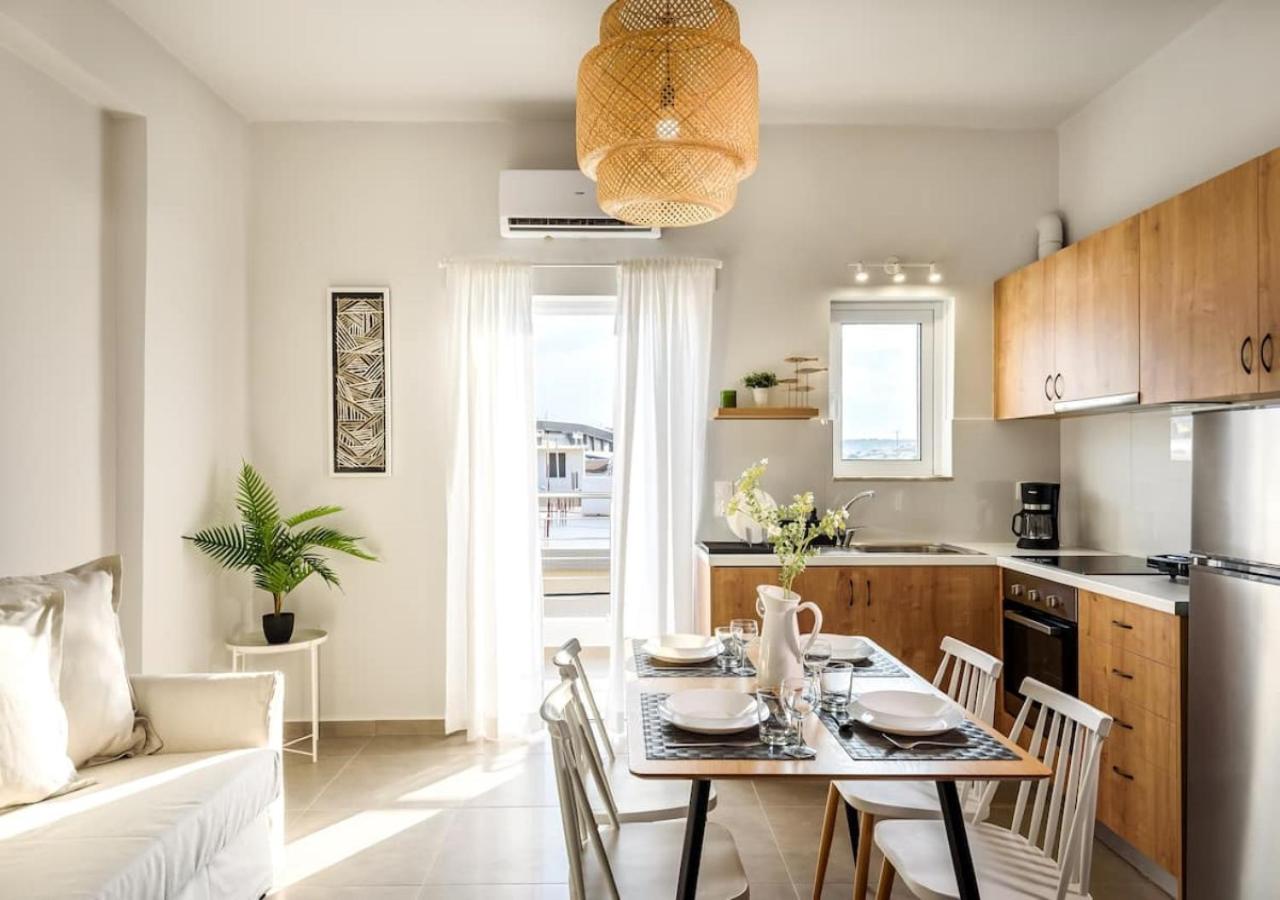 Cozy Apartment Evdoxia Hriszí Aktí Haniá Kültér fotó